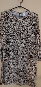 H&M size 12, leopard dress